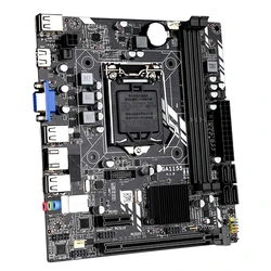 Carte mère 1155 pour Intel Core i7 / i5 / i3 / pentium/celeron, LGA1155, DDR3 M ATX, H61 