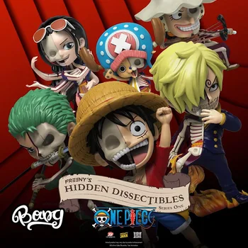 

Genuine Semi-anatomical One Piece Luffy Ronoa Zoro Chopper Frank Robin Sanji Nami Blind Box Collection Figure Model Gift Decor