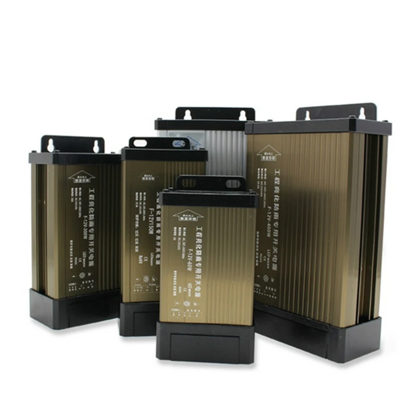 Новый 5 в 12 В 24 непромокаемый переключатель питания IP43 DC12V 60 Вт 100 150 200 300 400 500 220
