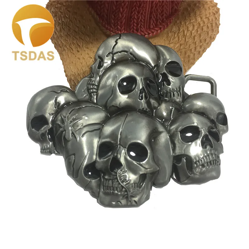 Модный мужской череп ковбоя ремень с пряжкой 4 см ремень металлический череп дизайнерский серебряный ремень с пряжками подарки на год Лидер продаж