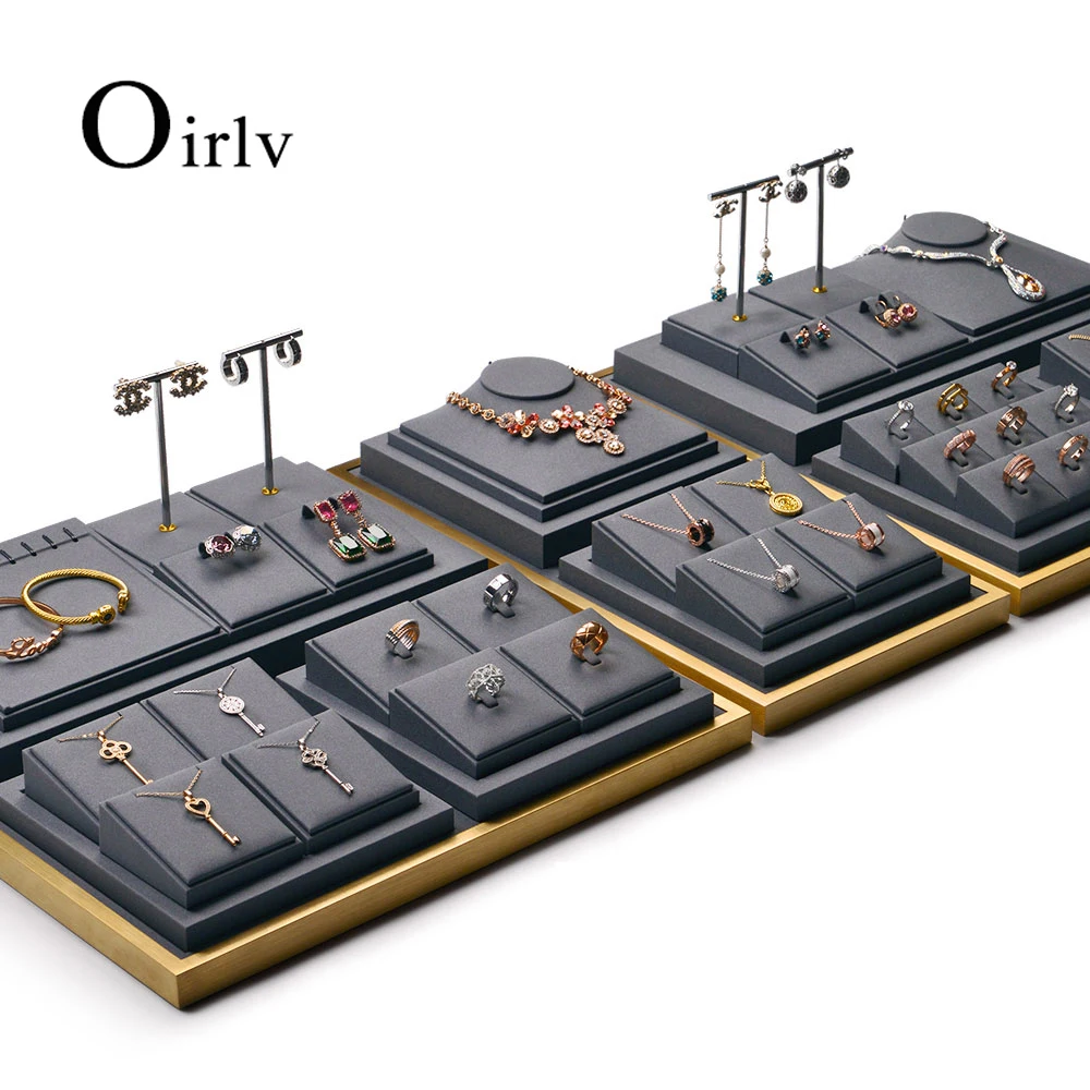 Oirlv Ringtablett Aus PU-Leder - Aufbewahrung Und Präsentation Für Ringe Und Ohrstecker