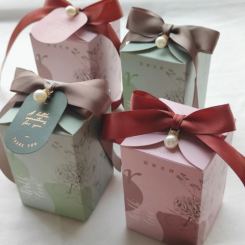 Gift Box Thank You Paper Candy Boxes Packaging For Wedding Favors Box