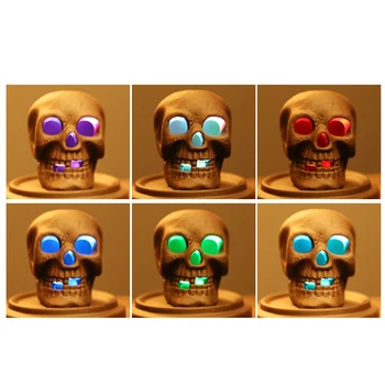 

Eternal Skull Pumpkin Incense Burners with LED Light Ceramic Home Backflow Incense Burners _WK