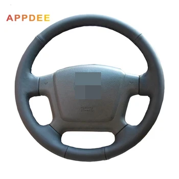 

Handsewing Black Artificial Leather Steering Wheel Covers for Kia Cerato 2005-2012 Old Kia Ceed