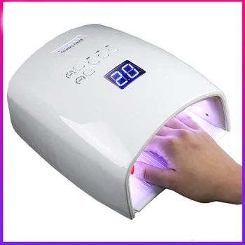 

red light nail UV lamp 48W built-in 7800mAh cordless battery Gel varnish dryer Powerful Painless LED nail lamp