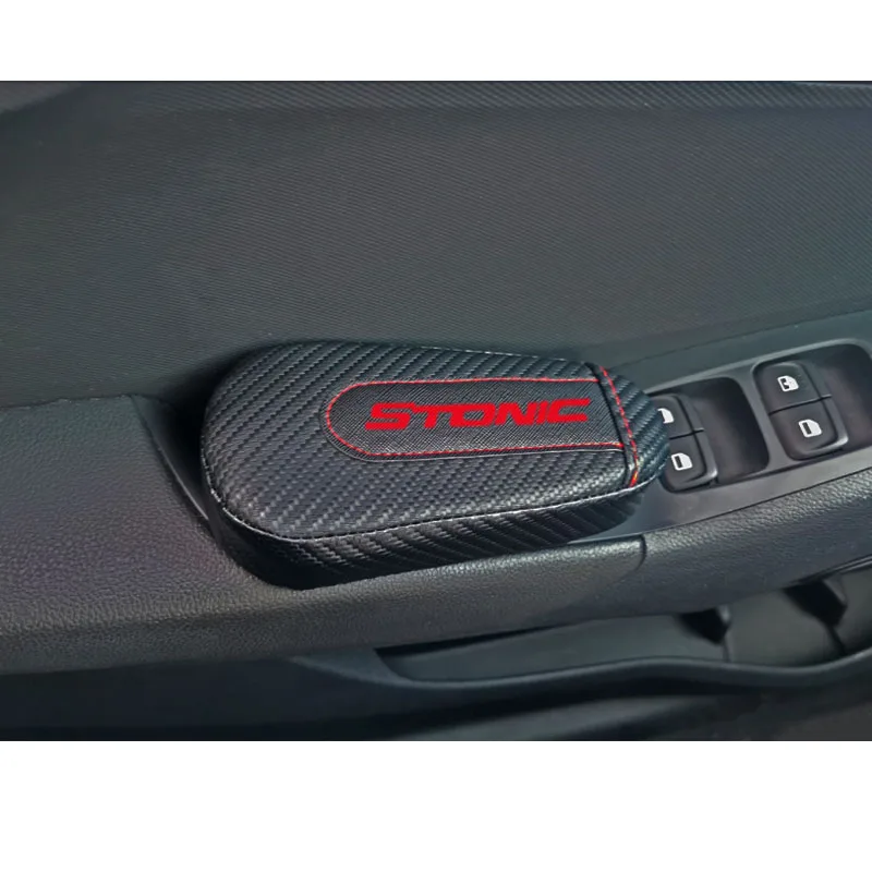 Для Kia Stonic 1 шт. стильная и удобная подушка для ног из углеродного волокна