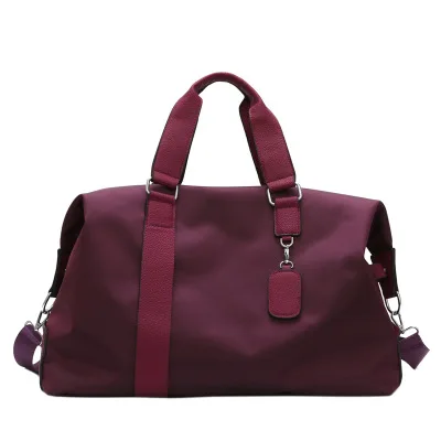 Корейская версия, Мужская и Женская дорожная сумка, сумки для путешествий на короткие расстояния, вместительные, легкие, удобные, водонепроницаемые, спортивная сумка - Цвет: purple