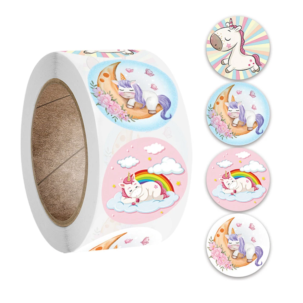 Cartoon Animal Unicorn Sticker Reward Sticker Gift Decoration Label Teacher Encouragement Student Stationery Stickers Animal Stickers Cartoon Sticker Cartoon Stickers Stationery Stickers Decorative Stickers Decorative Labels Stickers Paper Stickers Adhesive Stickers Self Adhesive Stickers