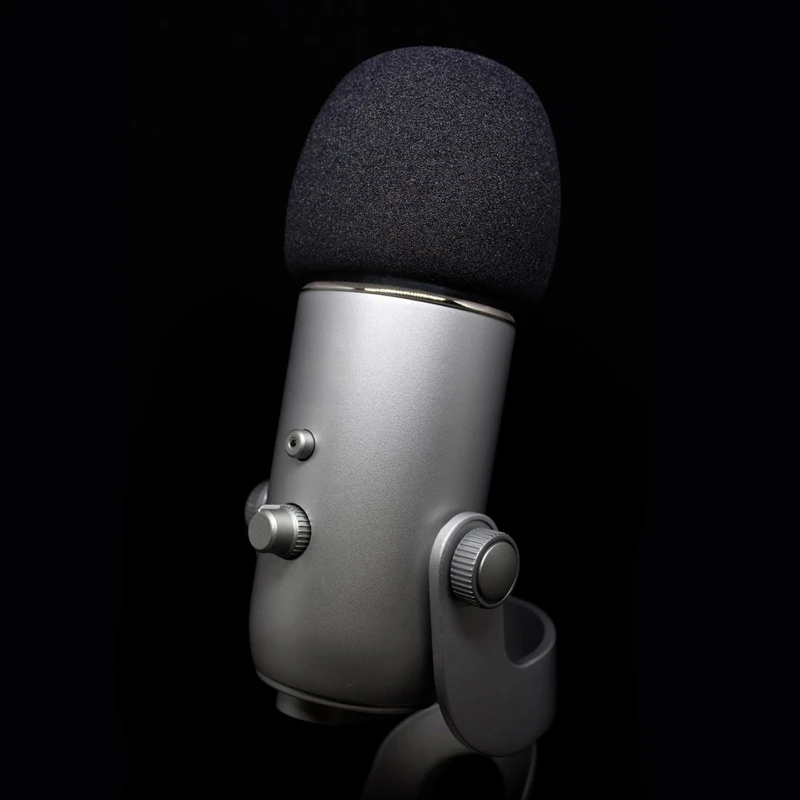 

Large Soft Black Handheld Microphone Mic Grill Windshield Sponge Foam Windscreen Mic Cover Microphone Sponge Cover