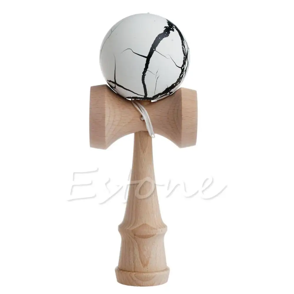 

Hot Crack Pattern Paint Toy Bamboo Kendama Best Wooden Educational Toys Kids Toy
