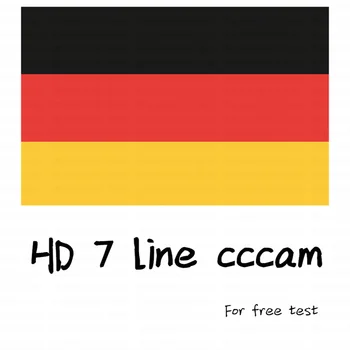 

Special for Germany Europe 7 lines HD AV Cable for Satellite Receiver Cccam lines of 1 year DVB-S2 Europe clines for Free Sat