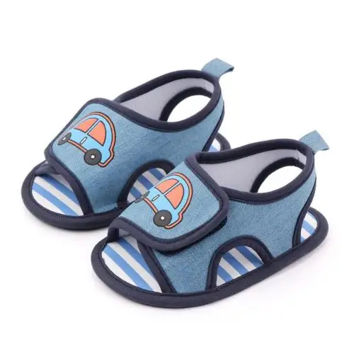 Spring Summer Cartoon Vehicle Baby Sandals Adjustable Magic Tape Cotton Soft Comfortable Non Slip Bebe Toddler Shoes First Walkers Aliexpress