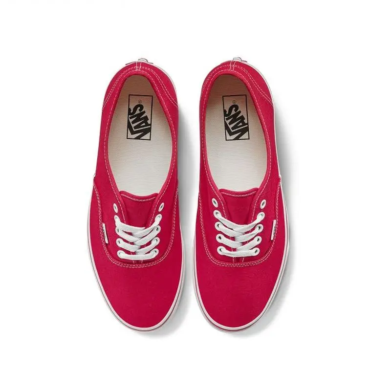 VANS Аутентичные парные модели, обувь для скейтбординга, парусиновые низкие кроссовки на шнуровке в уличном стиле, легкие прочные VN000EE3RED