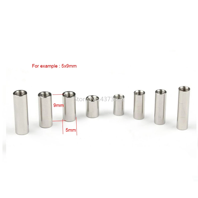 10-pieces-Diy-Knife-material-Making-knife-Handle-screw-Cylindrical-Nuts-Connecting-pipe-rivet-Cheese-M4 (1)