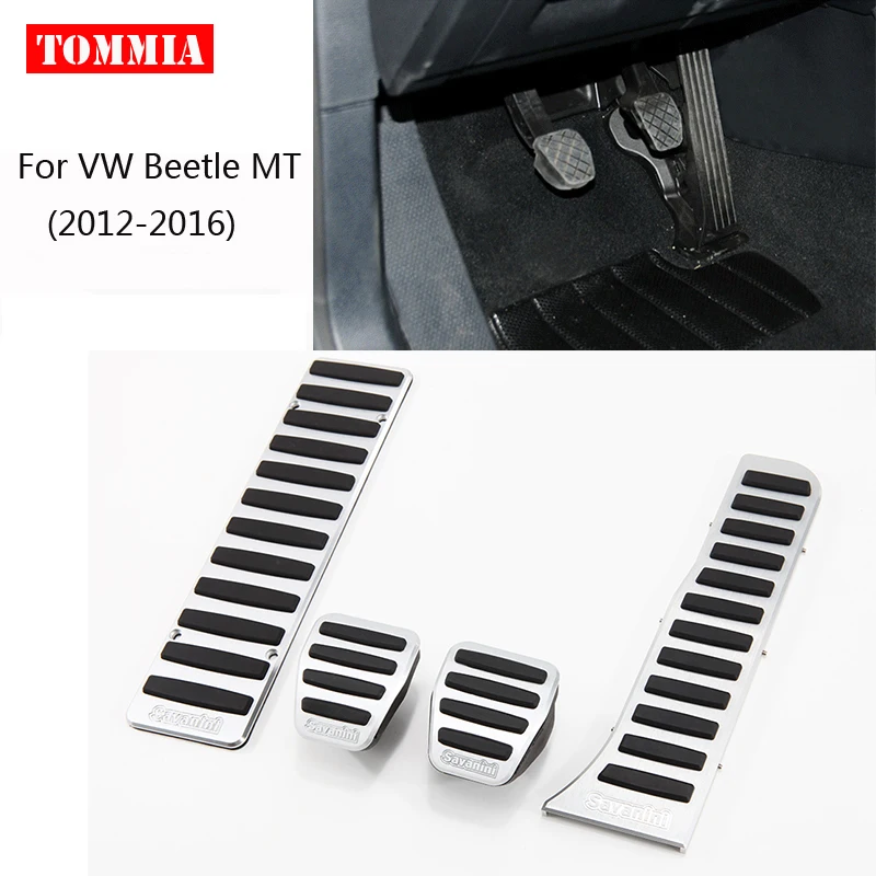 Алюминиевая Подставка для ног tommia комплект тормозных педалей газа VW Beetle MT AT 2012-2018