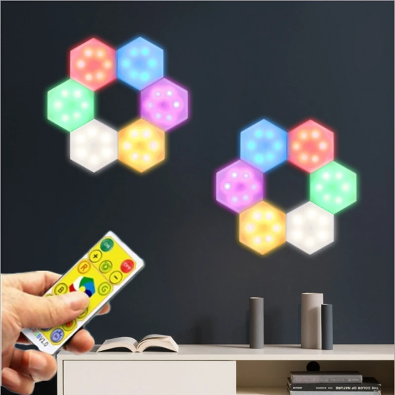 DIY светодиодный Quantum сенсорный Сенсор Ночной светильник с шестигранной головкой