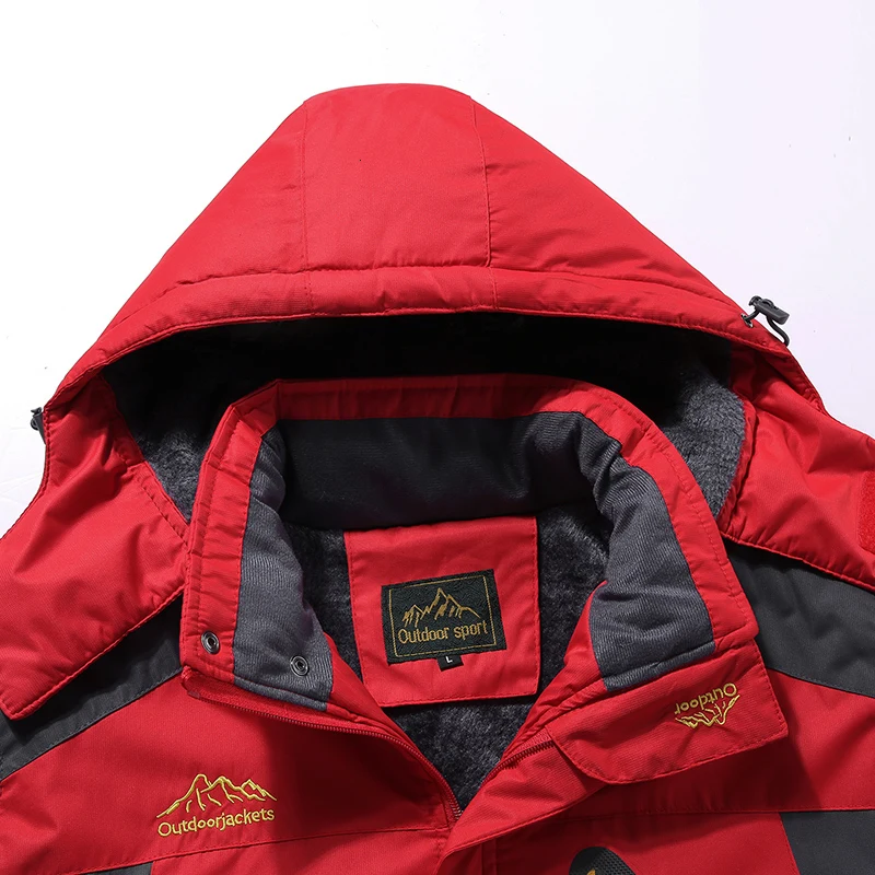 Зимние мужские ветрозащитные походные куртки, сохраняющие тепло с капюшоном, уличная куртка для альпинизма, Повседневная ветровка с длинными рукавами, водонепроницаемая Спортивная одежда