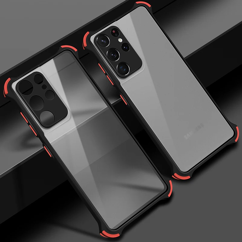 Luxury Shockproof Case For Samsung S20 FE Note 20 S20 Plus 20Ultra S21 Plus Matte Case A71 A51 A31 4G A52 A72 5G A70 A50 A30 A20