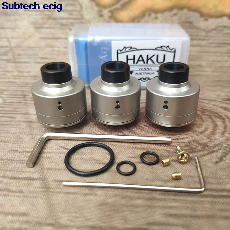 HAKU VENNA V2 rda atomizer bottom fill tank 316 stainless steel 22mm diameter Tank For 510 thread Box Mod E Cigarette Vaporizer