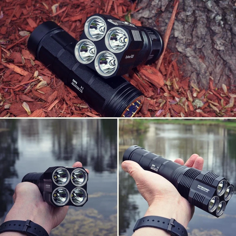 Перезаряжаемый фонарь NITECORE TM28 4 * CREE XHP35 светодиодный прожектор макс. 6000 лм 8