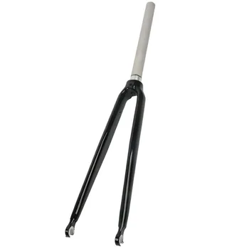 

1.25 Spinal Tube Carbon Fiber Road Bike Front Fork 700C Bicycle Aluminum Alloy C/V Brake