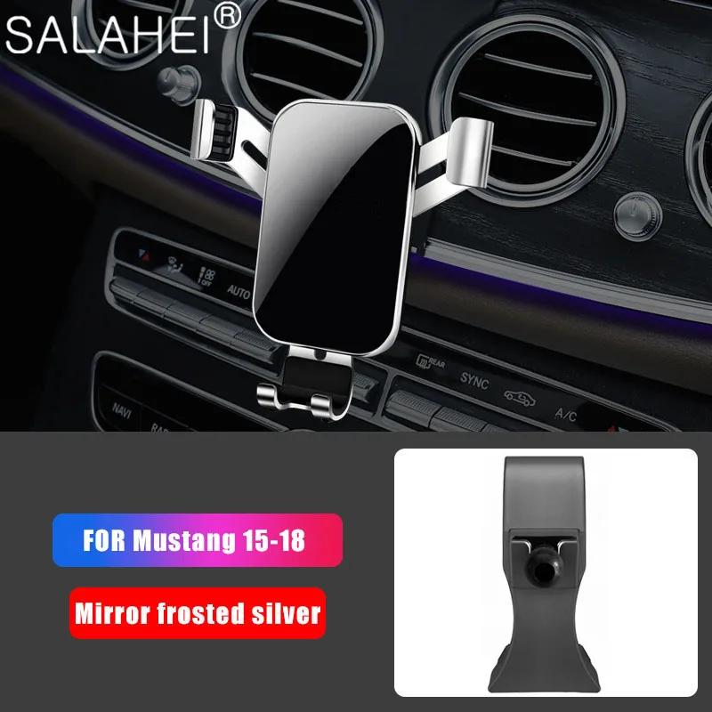 Car Air Vent Outlet Dashboard Mobile Phone Holder Reaction Clip Mount Cradle GPS For Ford Mustang 2015 2016 2017 2018 Interior
