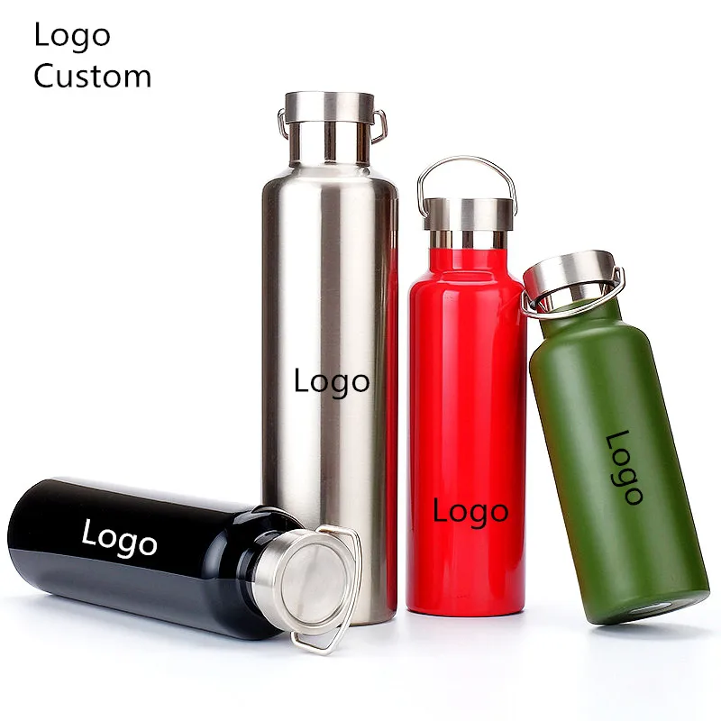 

Logo Custom 304 Stainless Steel Double Wall Thermos Flask Portable Coffee Tea Milk Vacuum flask Water Bottles