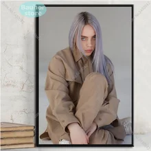 Плакаты и принты Billie Eilish плакат настенный художественный холст картина певица звезда украшение для гостиной Billie Eilish картина