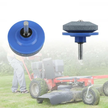 

2PC Universal Lawn Mower Faster Blade Sharpener Grinding Power Drill Garden Tool