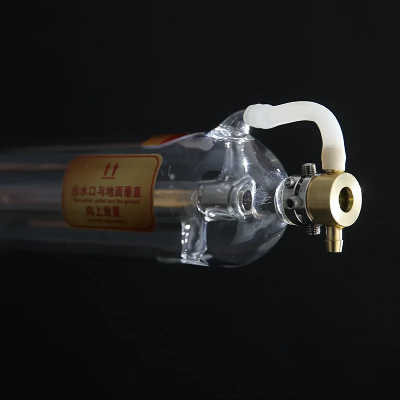 Highlights CO2 laser tube Metal Head 1000MM 50W Dia.50 Glass Pipe Lamp for CO2 Laser Engraving Cutting Machine
