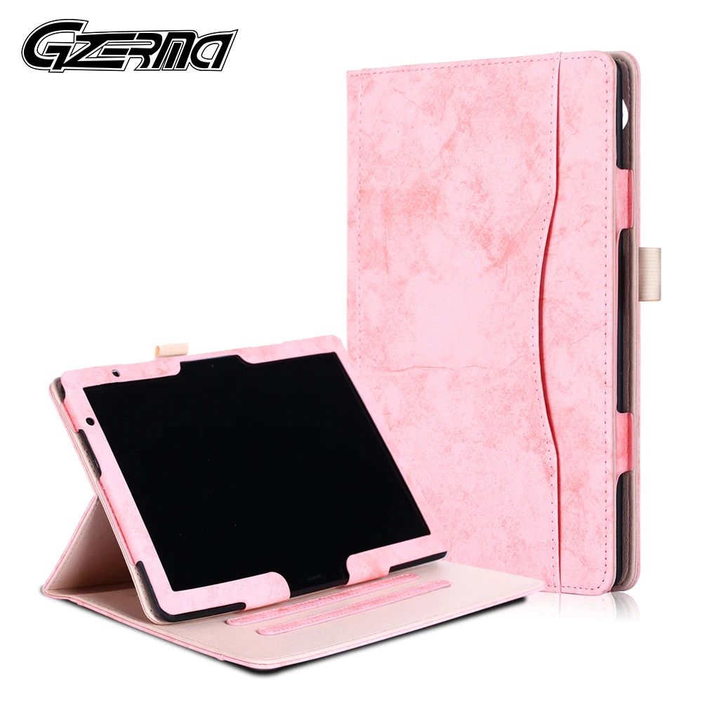 Чехол книжка gserma для Huawei Mediapad T5 10 Tablet Funda M5 Lite чехол с функцией автоматического