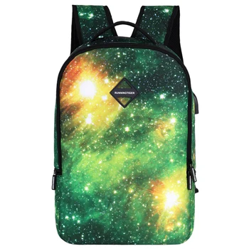 

Teenager Backpack USB Boys Girls Casual Bag Pack University Student Large Nebula Printing Rucksack Unisex Versatile Mochilas