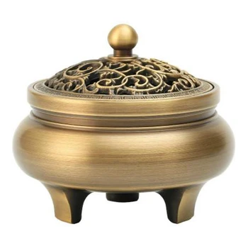 

Household Incense Burner Indoor Three-Foot Aromatherapy Natural Incense Coil Fragrance Censer Holder Home Decoration