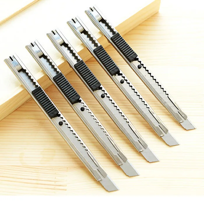 

9mm Small Artistic Knife Metal Sheath Student Artistic Course Tool Knife Office Letter-breaking Hand-cutting Paper Knife