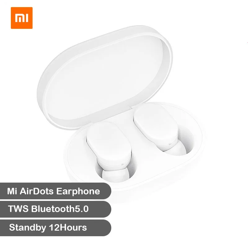

Xiao Mi AirDots TWS Bluetooth Earphones Wireless In-ear Earbuds Earphone Headset with Mic and Charging Dock Box Youth Version