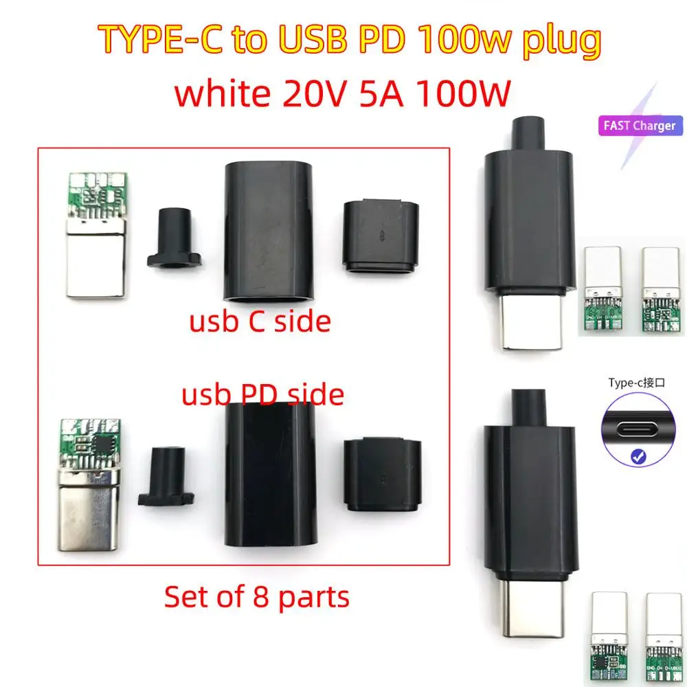 Cavo Di Ricarica Da USB C A DC 7.4x5.0 Mm 100W PD Per Laptop - 3 Metri, Intrecciato In Nylon, Con Chip E-Marker - 2