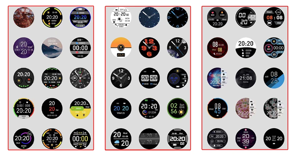 Men Women Smart Watch Full Touch Screen Watches Sport Fitness Tracker IP67 Waterproof Bluetooth Weather Forecast Smartwatch 2021