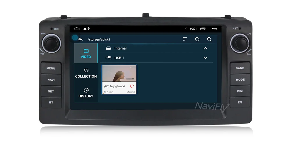 Excellent Navifly Android 9 Car DVD Player For Toyota Corolla E120 BYD F3 2000 2005 2006 Radio Multimedia Head Unit FM AM Stereo GPS 2+32G 18