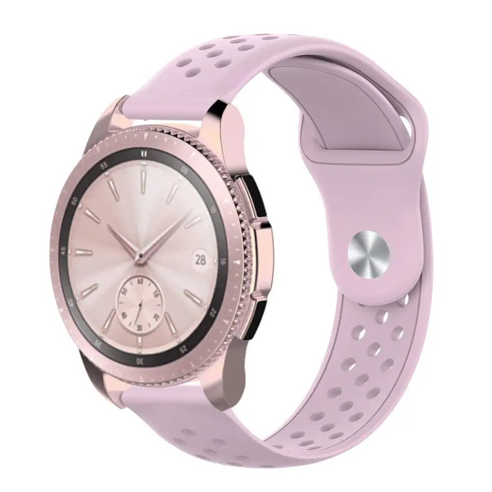 Силиконовый ремешок для samsung Galaxy Watch 42 мм/gear s2 для Huami Amazfit GTR 42 мм/GTS Sport 20 мм смарт-браслет ремешок для часов