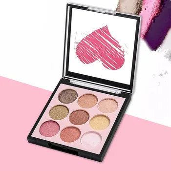 

1Pc Eye Shadow 9 Colors Powder Pearl Eyeshadow Palette Nude Minerals Professional Cosmetic Waterproof Matte Makeup Eyeshadow
