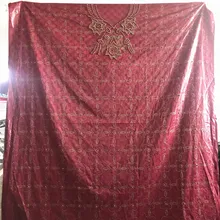 Высокое качество Базен riche getzner nouveau хлопок tissu Африканский Базен riche ткань морская парча ткань 7 ярдов