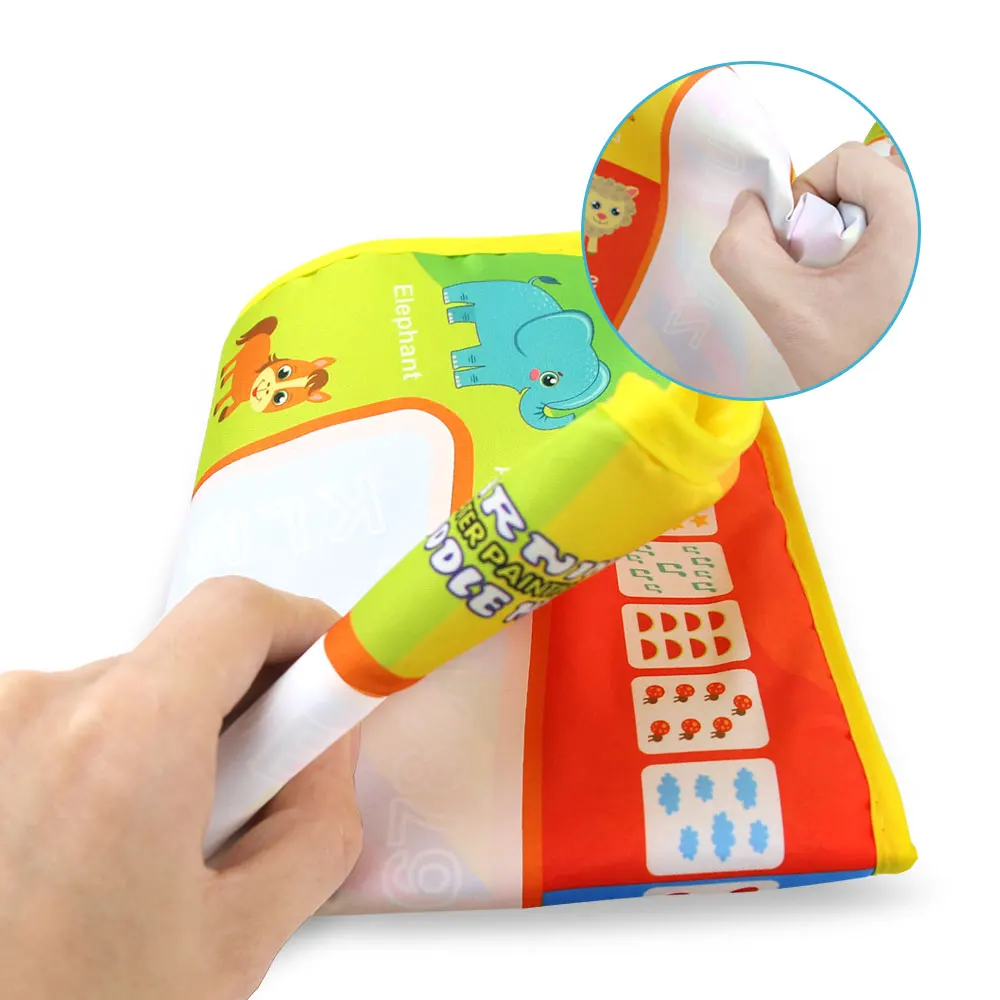 4 типа магический тканевый коврик для рисования водой с водной ручкой, коврик для рисования для детей, обучающая доска для рисования, игрушка
