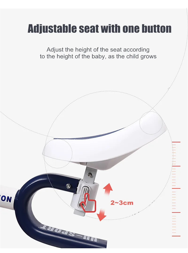 3 in 1 Kids Balance Bike Baby Push Bicycle For 2 3 4 Ages Child Toddler Learn to Ride Walker Multifunction Kids Ride on Toy