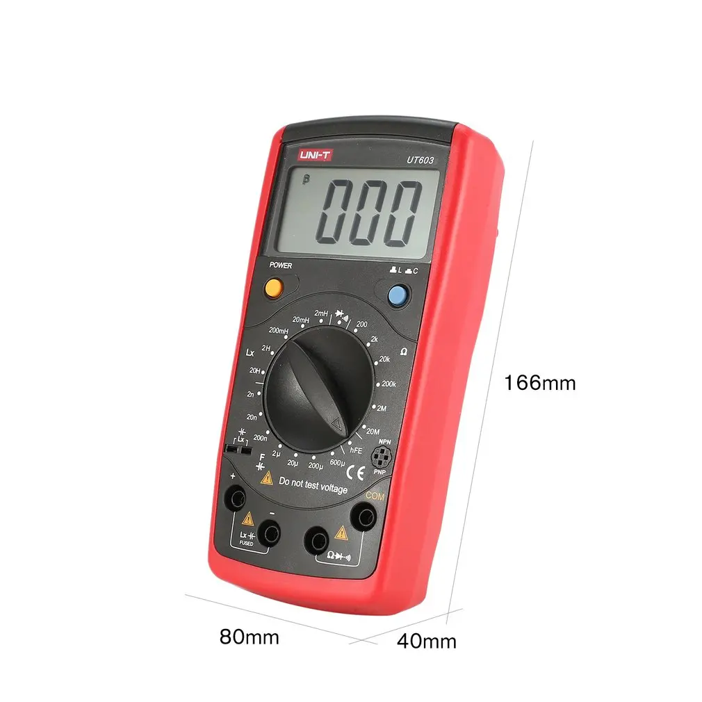 UNI-T UT603 современное сопротивление индуктивности Измеритель Емкости тест ers LCR метр конденсаторы Омметр W hFE диод тест
