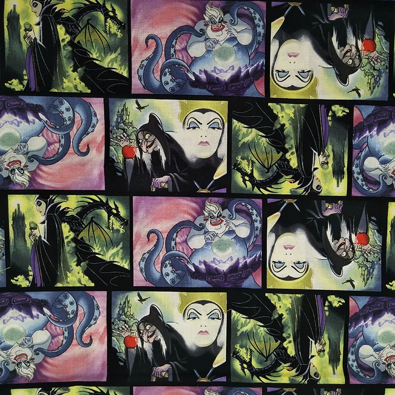 

Cool 105cm wide Halloween evil Skull Fabric Cotton Fabric Patchwork Devil Skull Printed Fabric For DIY Sewing Dress Clothing