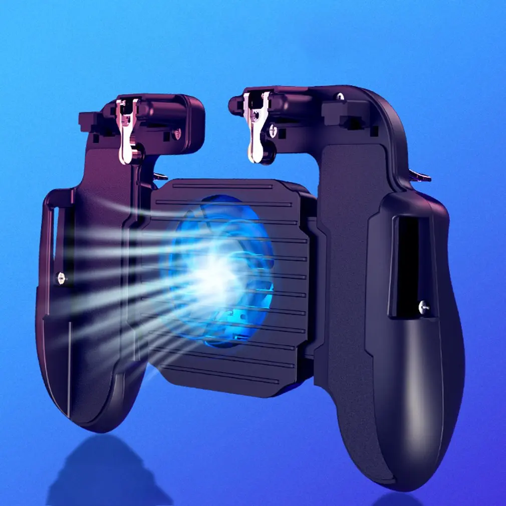  GamePad Pubg Controller Trigger Cooler Cooling Fan Fire PUBG Mobile Game Controller Joystick Metal 