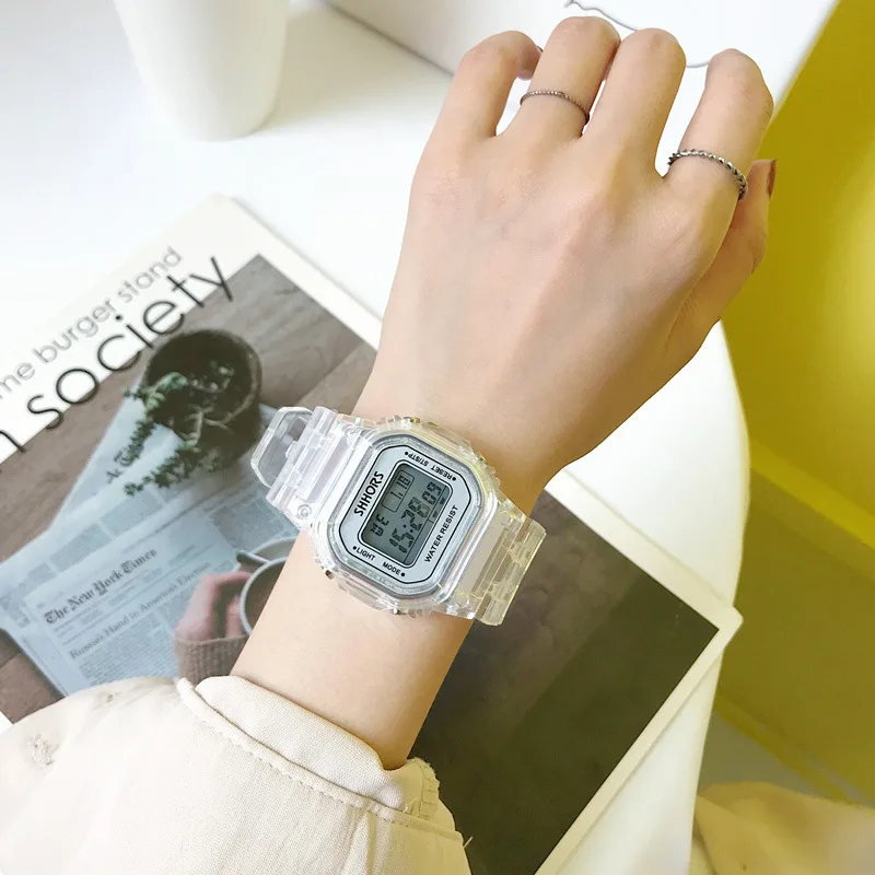 

Unicorn INS Super Fire Electronic Watch Women's Waterproof Square Douyin Students Korean-style Trend Ulzzang Harajuku-Style