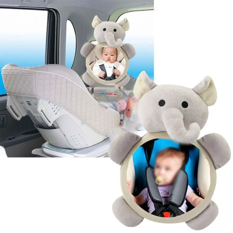 Детское зеркало заднего вида, безопасное автомобильное заднее сиденье, детское зеркало с легким обзором, регулируемое, полезное, милое, младенческое, с монитором для детей, малышей, детей