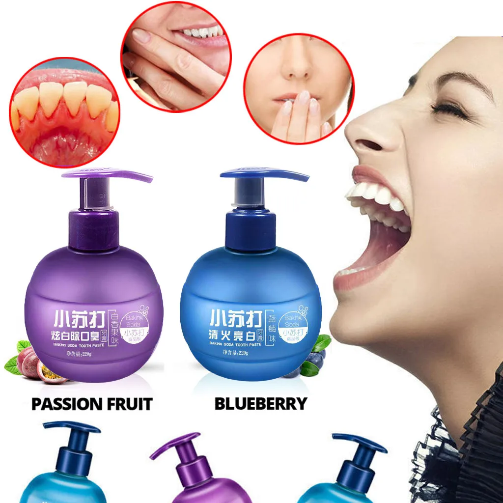

Soda Whitening Toothpaste Stain Removal Fight Bleeding Gums Toothpaste Tooth Cleaning Oral Care Whitening Press Type Tooth Paste