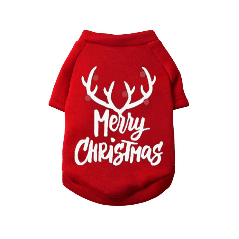 Christmas Dog Clothes Winter Warm Pet Dog Jacket Coat Puppy Clothing Hoodies For Small Medium Dogs Puppy Yorkshire Outfit XS-2XL